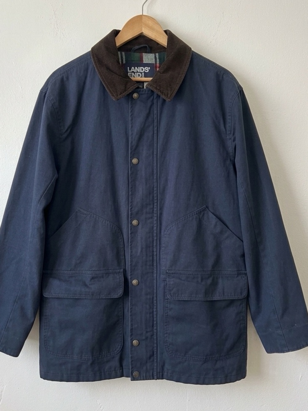 Lands' End Men's Classic Barn Jacket | Navy Blue, Size XXL (2XL)